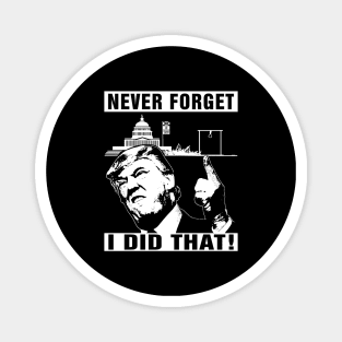 Never Forget Trump I Did That Jan 6 Coup Magnet